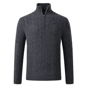 Pullover Dan, ribbstickad pullover herr