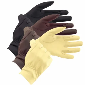 Leather Show Gloves, ridhandskar skinn