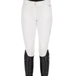 Arista Fashion Diamond Kneegrip, knäskodd vit ridbyxa