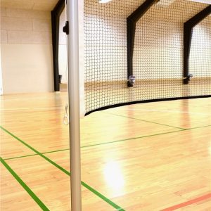 Badmintonstolpe med nätspår 63mm