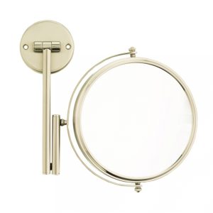 Väggspegel x8 Ø 20 cm Satin Nickel