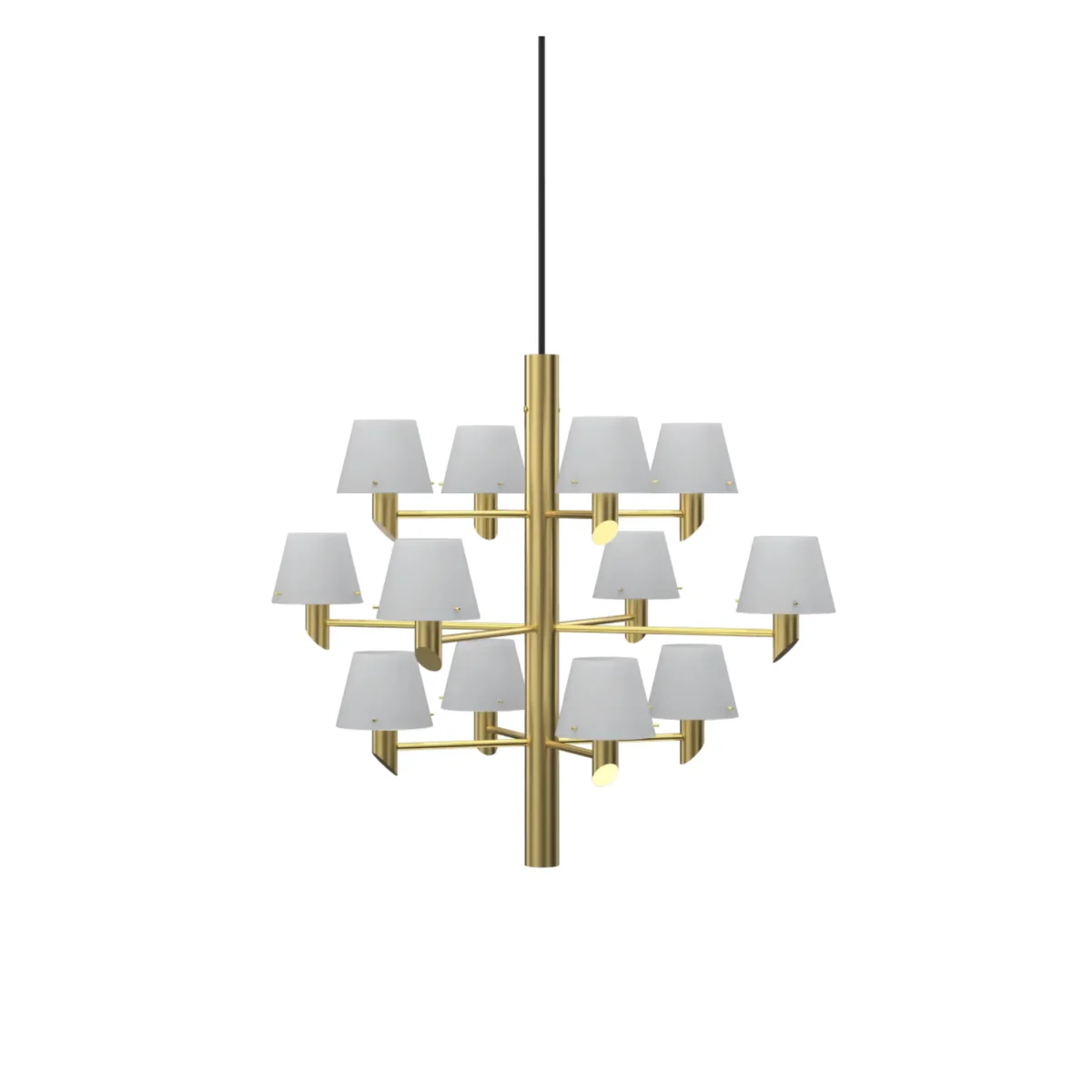 Herstal Gil Krona 12, Satin brass/Opal glas - Bild 3