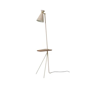Warm Nordic Cone Golvlampa, Pure Cashmere, Teak